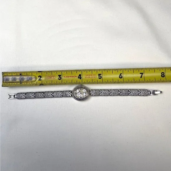 Vintage Ashley Fields Women's Silver Medal Link Watch SKU 5372 - Picture 5 of 7